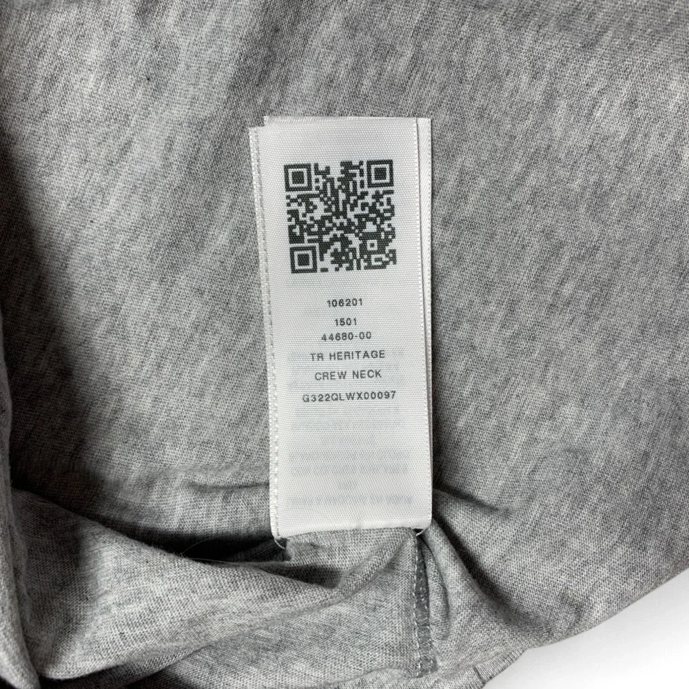 True Religion Buddha Logo Graphic T-Shirt Mens M Heather Gray Crew Old Skool NWT - Picture 4 of 7